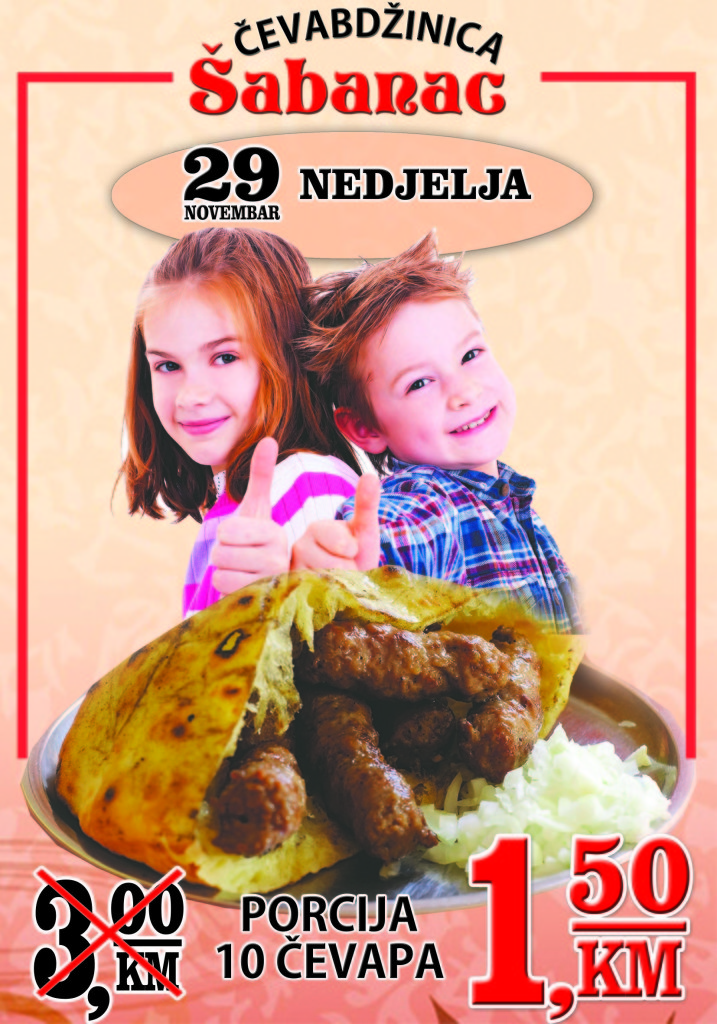 PLAKAT 1,5 CEVAPI