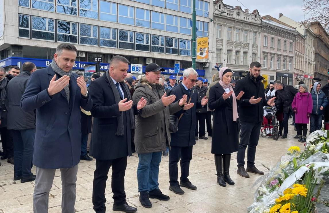 Delegacija Općine Ilijaš položila cvijeće i odala počast na spomen obilježjima povodom Dana nezavisnosti BiH