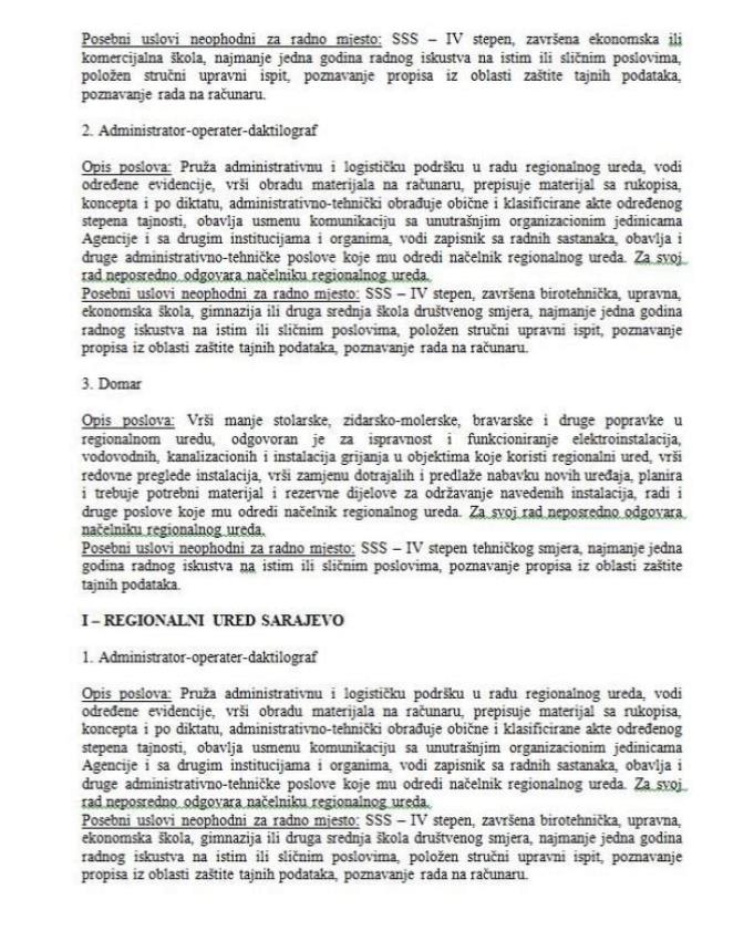 SIPA zapošljava 20 radnika na više pozicija, rok za prijave do 23. marta