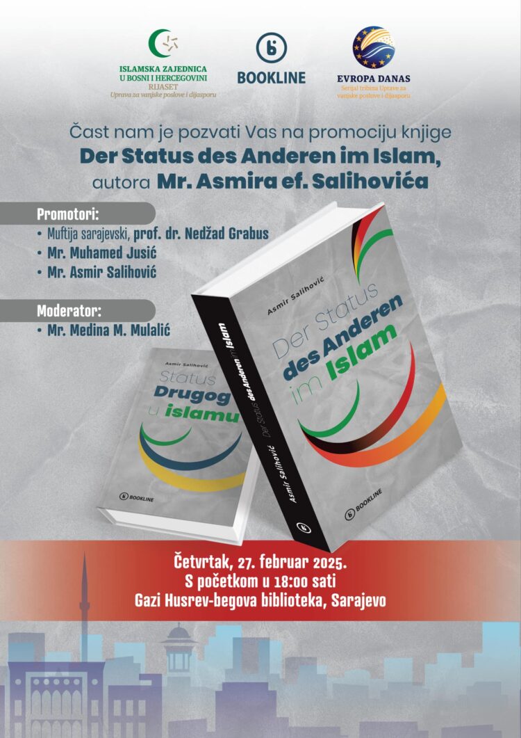 Promocija knjige mr. Asmira Salihovića u Sarajevu: “Der Status des Anderen im Islam”