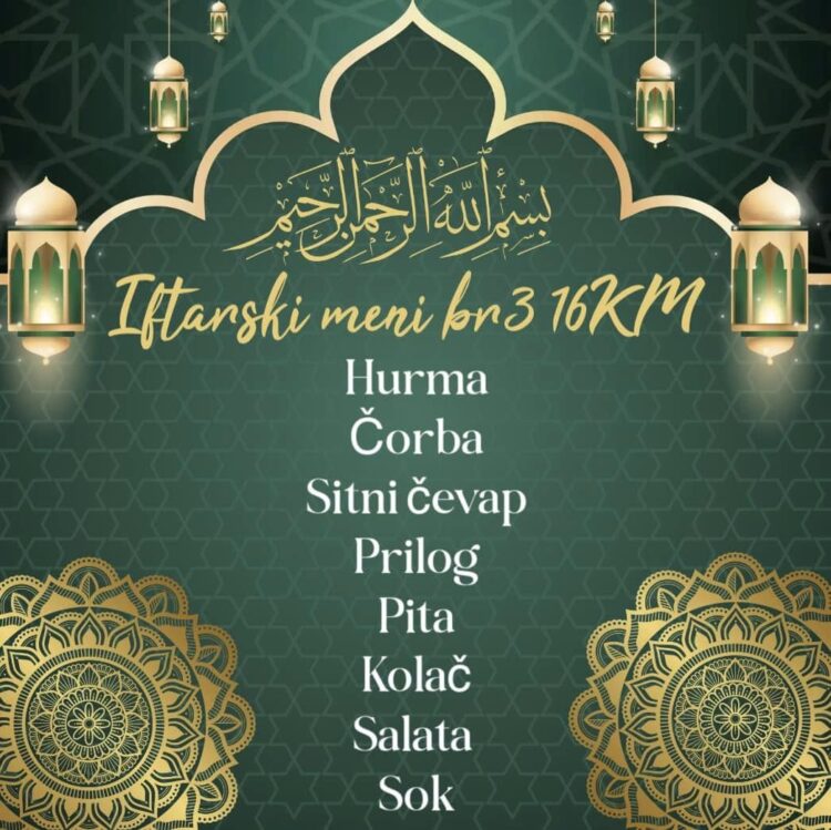 Iftar ne mora biti luksuz: U Brezi obrok već od 10 KM