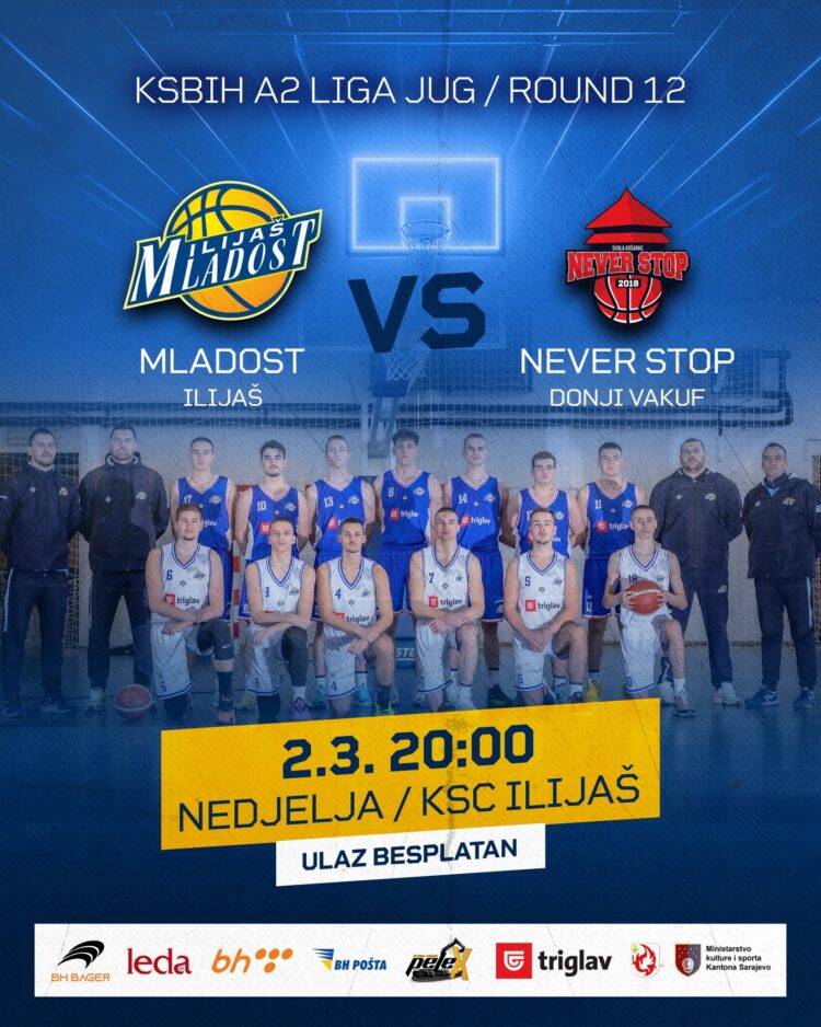 Podržimo KK Mladost Ilijaš u borbi za prvo mjesto!