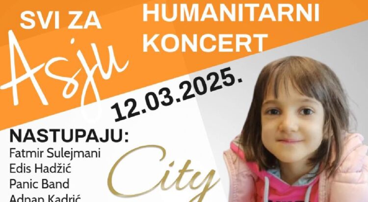 12. marta humanitarni koncert za Asju Mahmutović u diskoteci “City” u Varešu