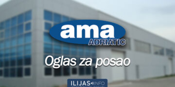 AMA Adriatic d.o.o. Ilijaš zapošljava 10 radnika, prijave u toku!