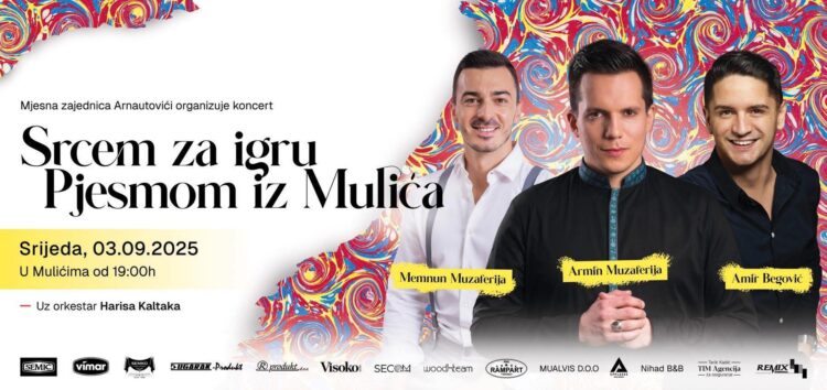 Najava humanitarnog koncerta “Srcem za igru, pjesmom iz Mulića”