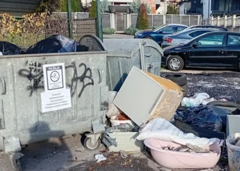 Uprkos zabrani, pored kontejnera u sarajevskoj ulici Hasiba Brankovića uporno odlažu kabasti otpad