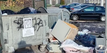 Uprkos zabrani, pored kontejnera u sarajevskoj ulici Hasiba Brankovića uporno odlažu kabasti otpad