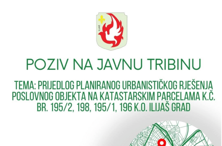 Općina Ilijaš: Poziv na javnu tribinu