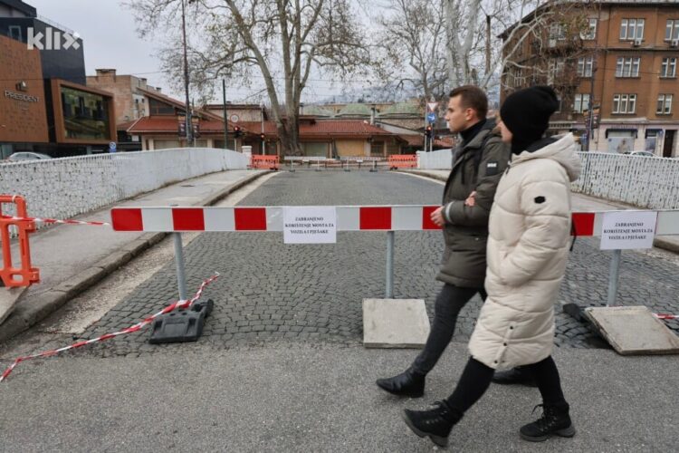 Zatvorena Careva ćuprija u Sarajevu, iz Općine Stari Grad kažu da decenijama niko nije brinuo o mostovima