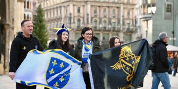 Najbrojnije gostovanje bh. navijača u historiji: Pogledajte kako izgledaju ulice Beča od ranog jutra