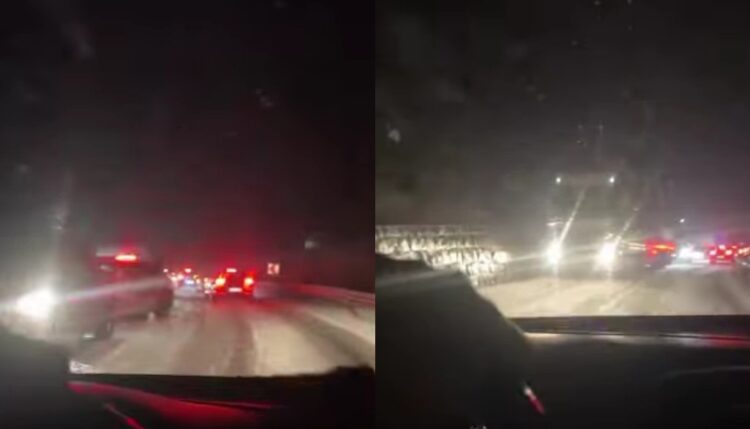 Policija isključuje teretna vozila iz saobraćaja na Karauli zbog snježnih padavina