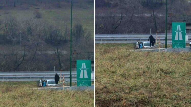 Na ulazu u Vogošću: Automobil sletio s ceste