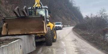 Sanacija odrona na putu Kadarići -Ljubnići