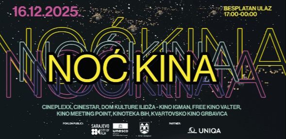 Predstavljen program za Noć kina u Sarajevu: Sve projekcije su besplatne