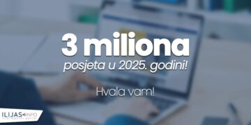 Rekordan uspjeh portala ILIJAS.info: Više od 3 miliona pregleda u 2025. godini!