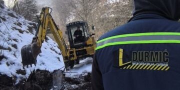 Saniran odron na putu Misoča – Mahmutović Rijeka na području općine Ilijaš