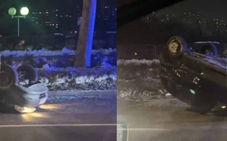 Teška saobraćajna nesreća u Sarajevu: Automobil završio na krovu, jedna osoba povrijeđena