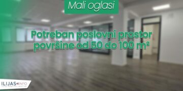 Traži se poslovni prostor za kancelarijske aktivnosti u Ilijašu