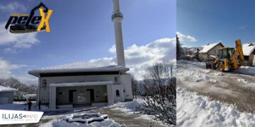 Firma Pelex d.o.o. besplatno očistila harem i parking džamije u Podlugovima