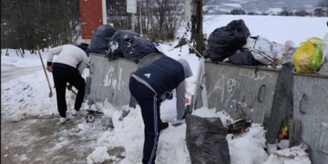 Lijep primjer iz Sovrla: Braća Salihović očistili prostor oko kontejnera