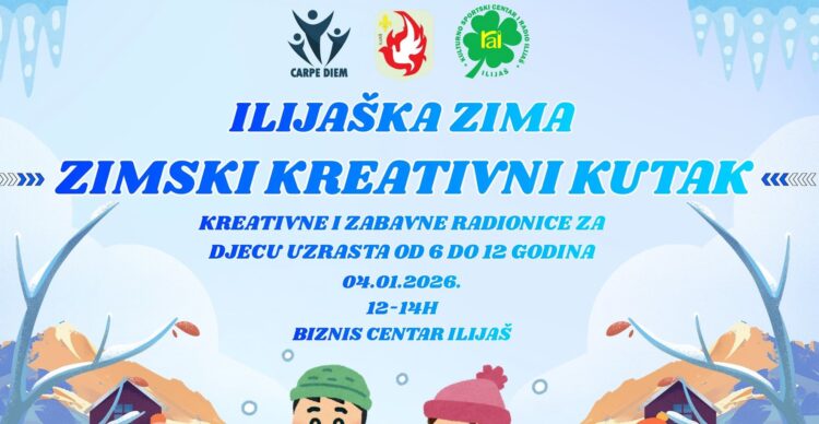 Kreativna zimska čarolija za djecu: Zimski kreativni kutak u Ilijašu