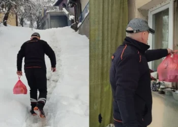 Mirso iz Pomozi.ba kroz mahale zatrpane snijegom dostavlja obroke starijim i teško pokretnim osobama