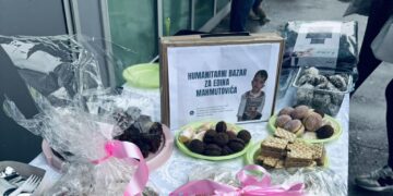 Na današnjem humanitarnom bazaru za Edina Mahmutovića prikupljeno 930 KM