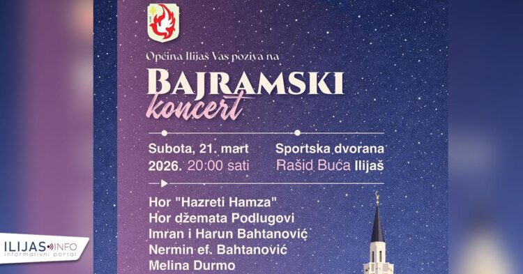 Bajramski koncert u Ilijašu: Večer duhovne muzike i zajedništva u dvorani „Rašid Buća“