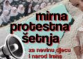 U subotu mirna protestna šetnja podrške narodu Irana