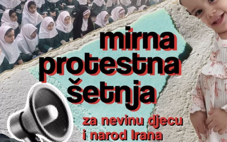 U subotu mirna protestna šetnja podrške narodu Irana