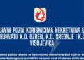 Javni poziv korisnicima nekretnina u obuhvatu K.O. Ozren, K.O. Srednje i K.O. Visojevica