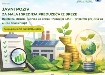 Javni poziv za preduzeća iz Breze: Besplatna stručna podrška za zelenu tranziciju