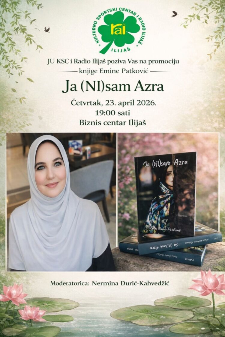 U četvrtak u Ilijašu promocija knjige „Ja (NI)sam Azra“