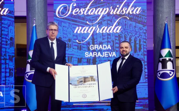 Uručena šestoaprilska nagrada Elviru Karaliću, u Vijećnicu došle porodice kojim je pomogao Pomozi.ba