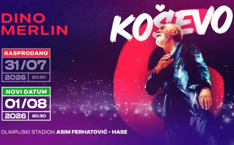 Nakon što je rasprodao Koševo za dan: Ulaznice za drugi koncert Dine Merlina u prodaji od 13. aprila