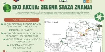 Eko akcija „Zelena staza znanja“ okuplja učenike i zajednicu u Ilijašu