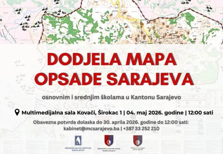 Dodjela mapa „Opsada Sarajeva“ osnovnim i srednjim školama