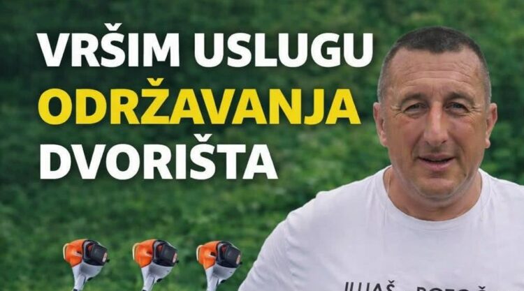 Ibiš Huseinović iz Ilijaša nudi usluge čišćenja i održavanja dvorišta