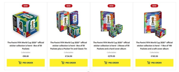 Panini pokrenuo pretprodaju sličica za SP 2026
