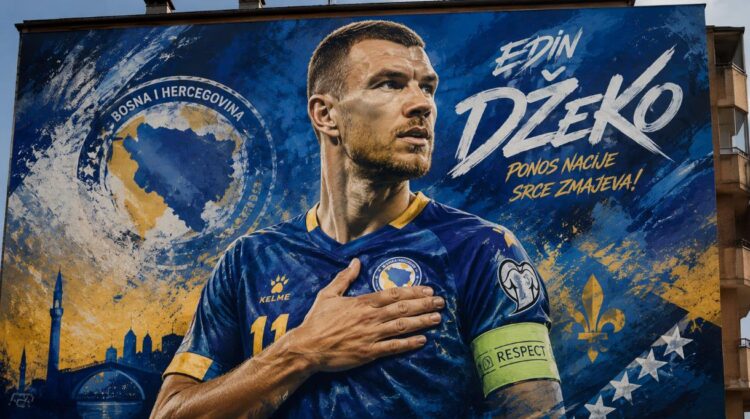 Breza uskoro dobija najveći mural Edina Džeke u Bosni i Hercegovini