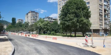 Radovi na Grbavici napreduju: Jedan dio ceste već asfaltiran