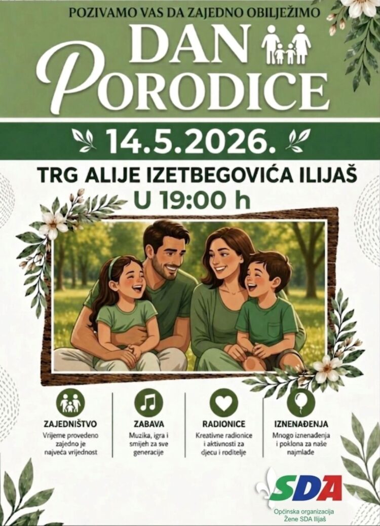 Dan porodice u Ilijašu: Druženje i zabava na Trgu Alije Izetbegovića