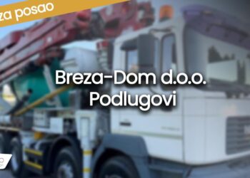 Betonara Breza-Dom d.o.o. Podlugovi raspisuje oglas za prijem dva vozača beton-pumpe