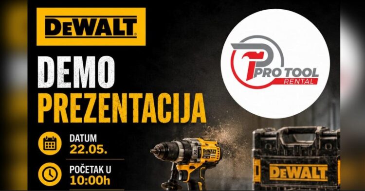 Isprobajte profesionalne DEWALT alate na demo događaju u Starom Ilijašu