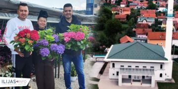 Porodica Smajlović i ove godine obezbijedila cvijeće za uređenje harema džamije u Podlugovima