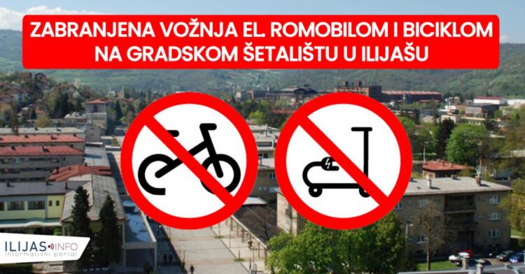 Šetalište u Ilijašu nije trkaća staza: Hoće li se poštovati zabrana vožnje romobila i bicikala?