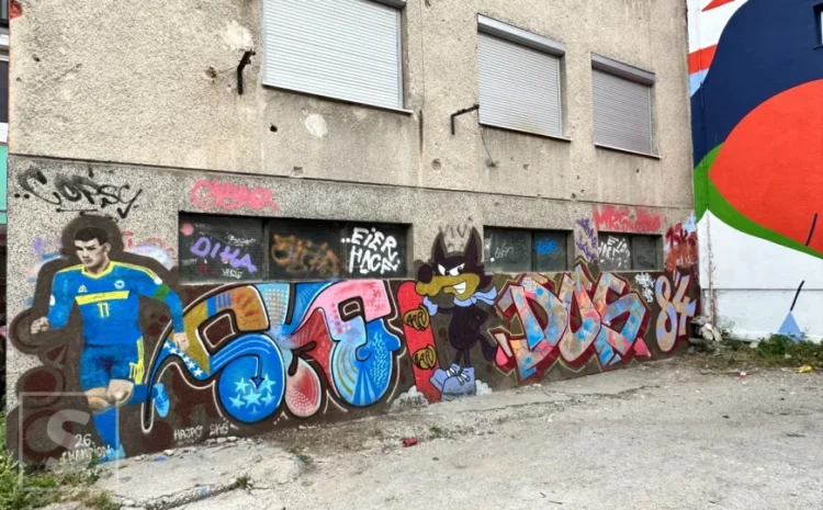 U srcu Starog Grada: Mural Edina Džeke krasi jednu od sarajevskih ulica