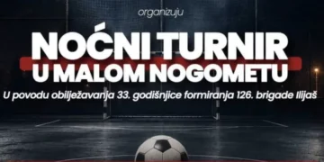 Večeras počinje Noćni turnir u malom nogometu povodom 33. godišnjice 126. brigade Ilijaš