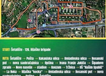Zbog održavanja utrke Ilijaš 5K Run potpuna obustava saobraćaja na dijelu gradskih ulica