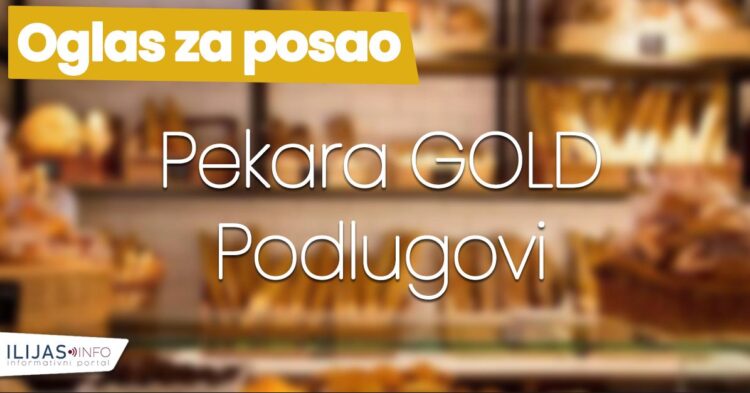 Potrebna prodavačica za rad u pekari Gold u Podlugovima, plata 1700 KM